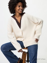 Relaxed V-Neck Cardigan