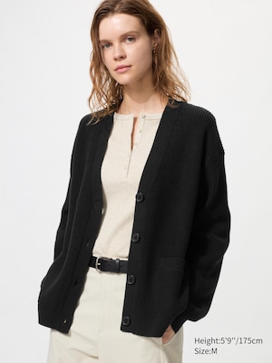 Relaxed V-Neck Cardigan