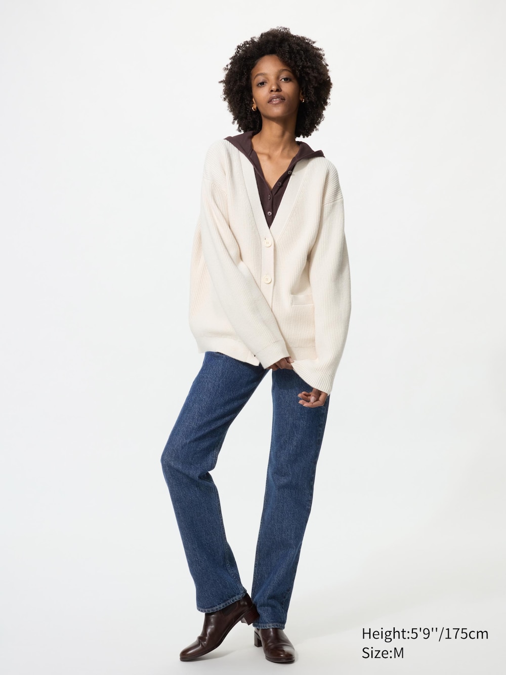 Женские кардиганы Uniqlo Relaxed V-Neck Cardigan — фото 2