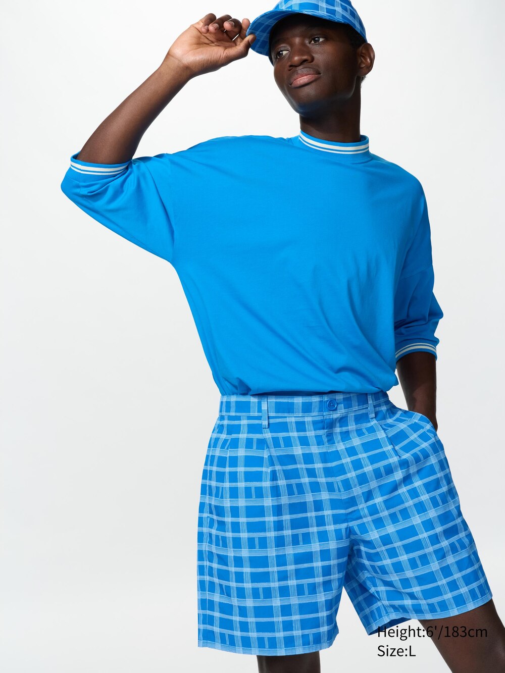 Uniqlo Pleated Shorts | 6" | Check — фото 2