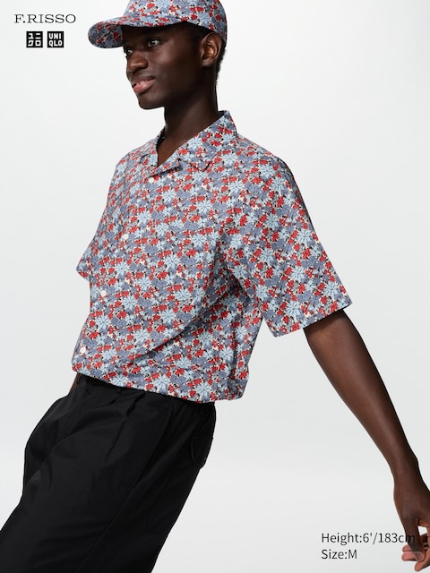 Uniqlo Broadcloth Shirt | Short Sleeve | Print