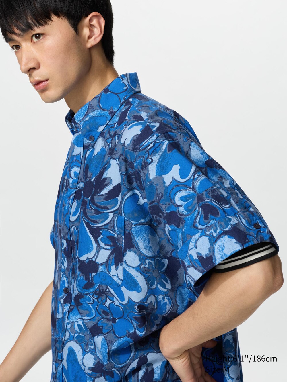 Uniqlo Oxford Oversized Shirt | Short Sleeve | Printed — фото 3