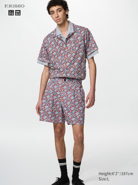 Uniqlo Pleated Shorts | 6" | Flower