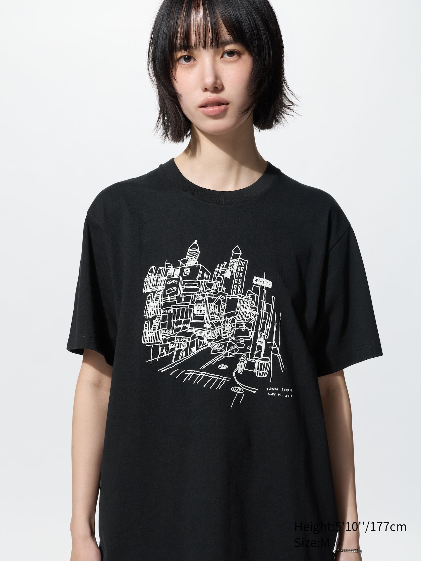 Мужская футболка Uniqlo Jason Polan UT с принтом, цвет: Чёрный — фото 2