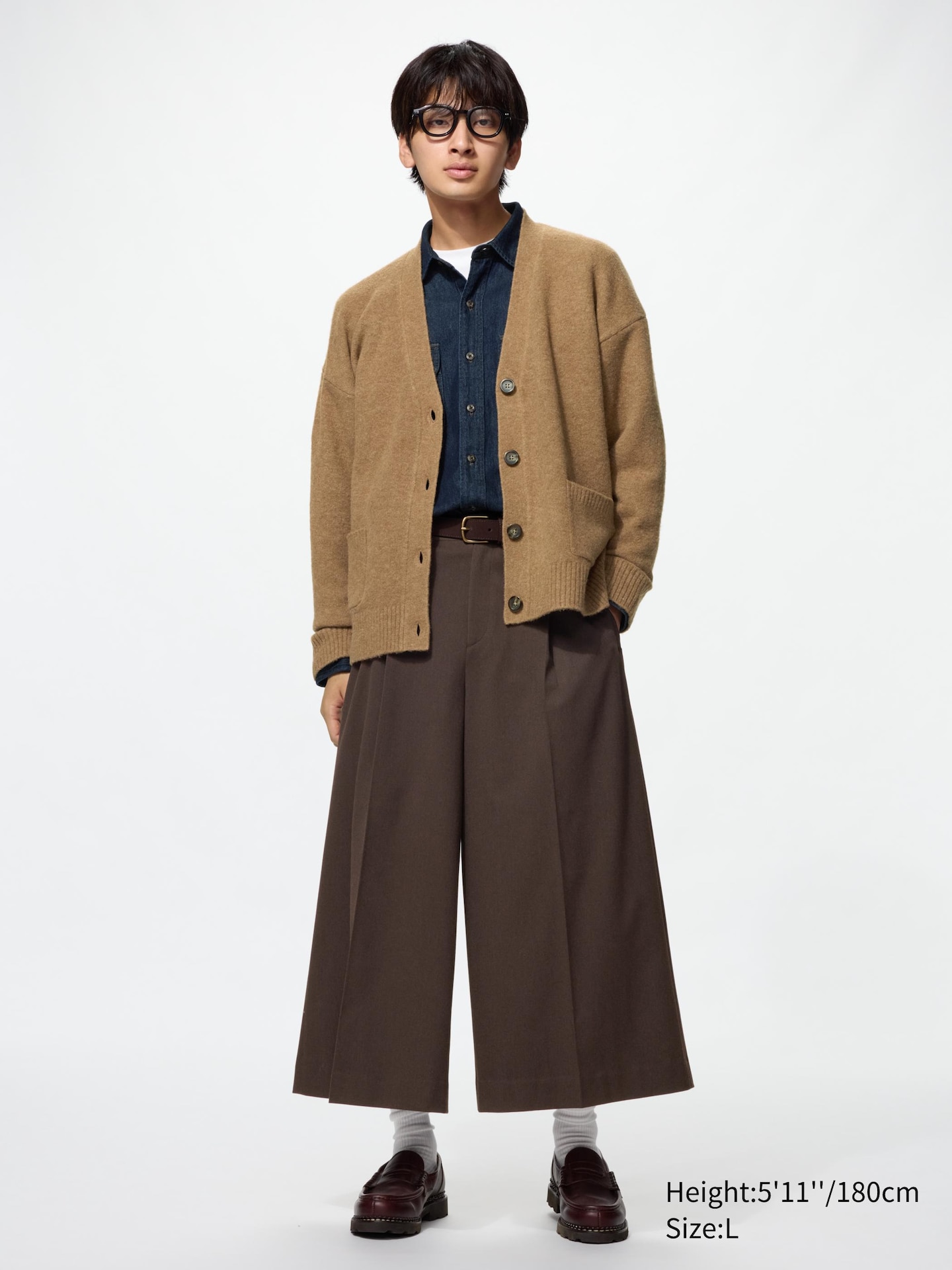 Плиссированные кюлоты Uniqlo, цвет: Чёрный — фото 2