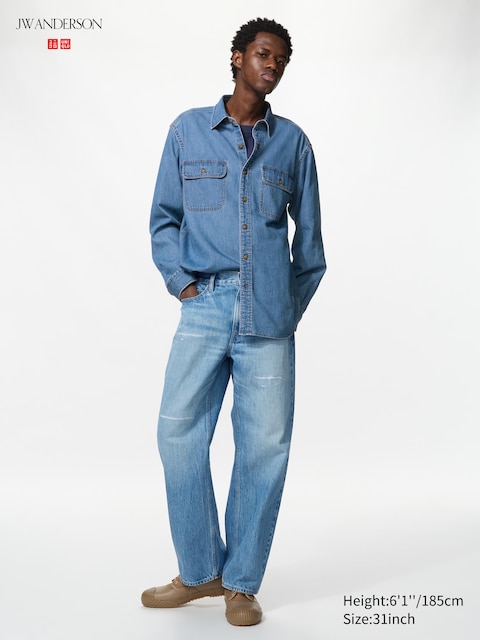 Uniqlo Straight Jeans | Distressed