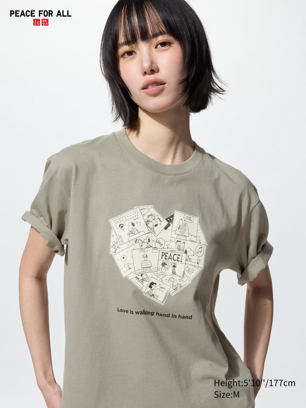 Uniqlo PEACE FOR ALL Graphic T-Shirt | PEANUTS — фото 3