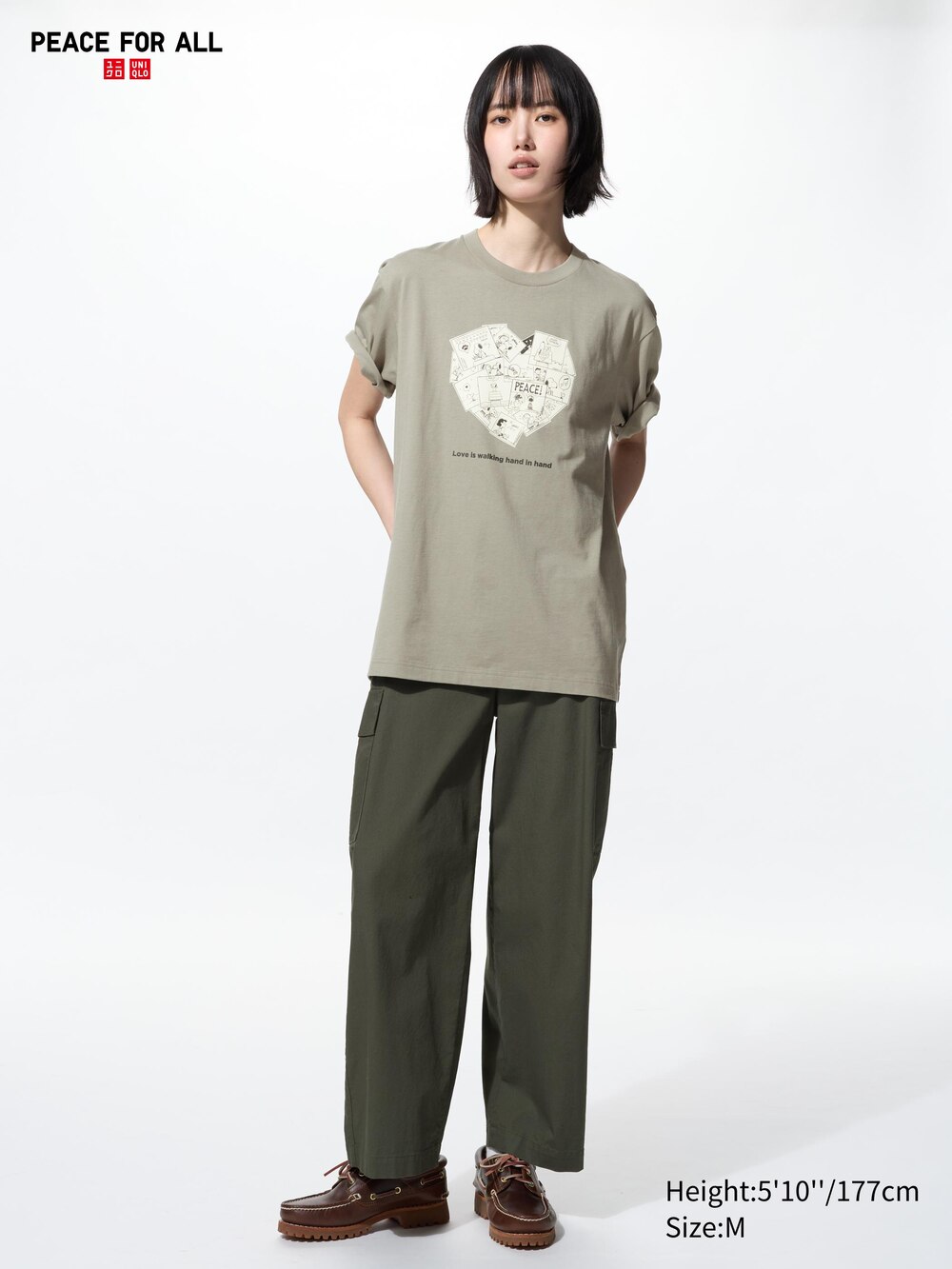 Uniqlo PEACE FOR ALL Graphic T-Shirt | PEANUTS — фото 4