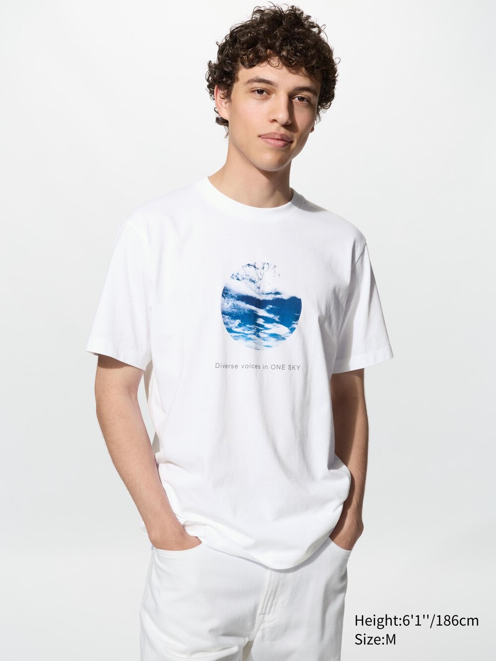Мужские футболки Uniqlo PEACE FOR ALL Graphic T-Shirt Sou Fujimoto — фото 2