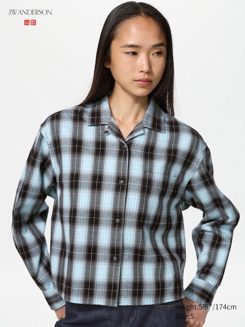 Рубашки Uniqlo Flannel Boxy Shirt Check