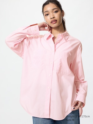 Cotton Oversized Shirt | Striped