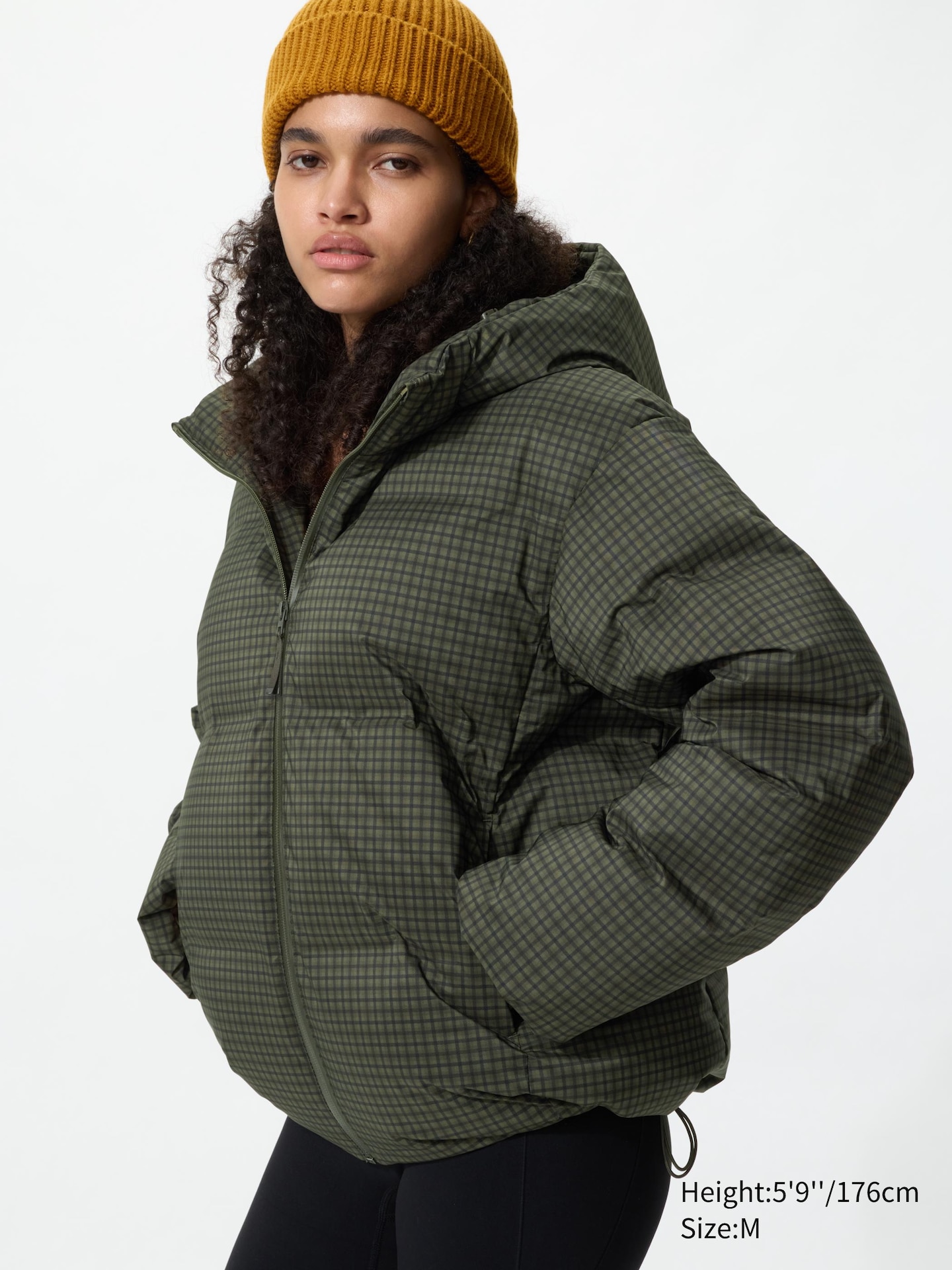 Женская куртка Uniqlo Seamless Down Parka Pattern, цвет: Оливковый — фото 3