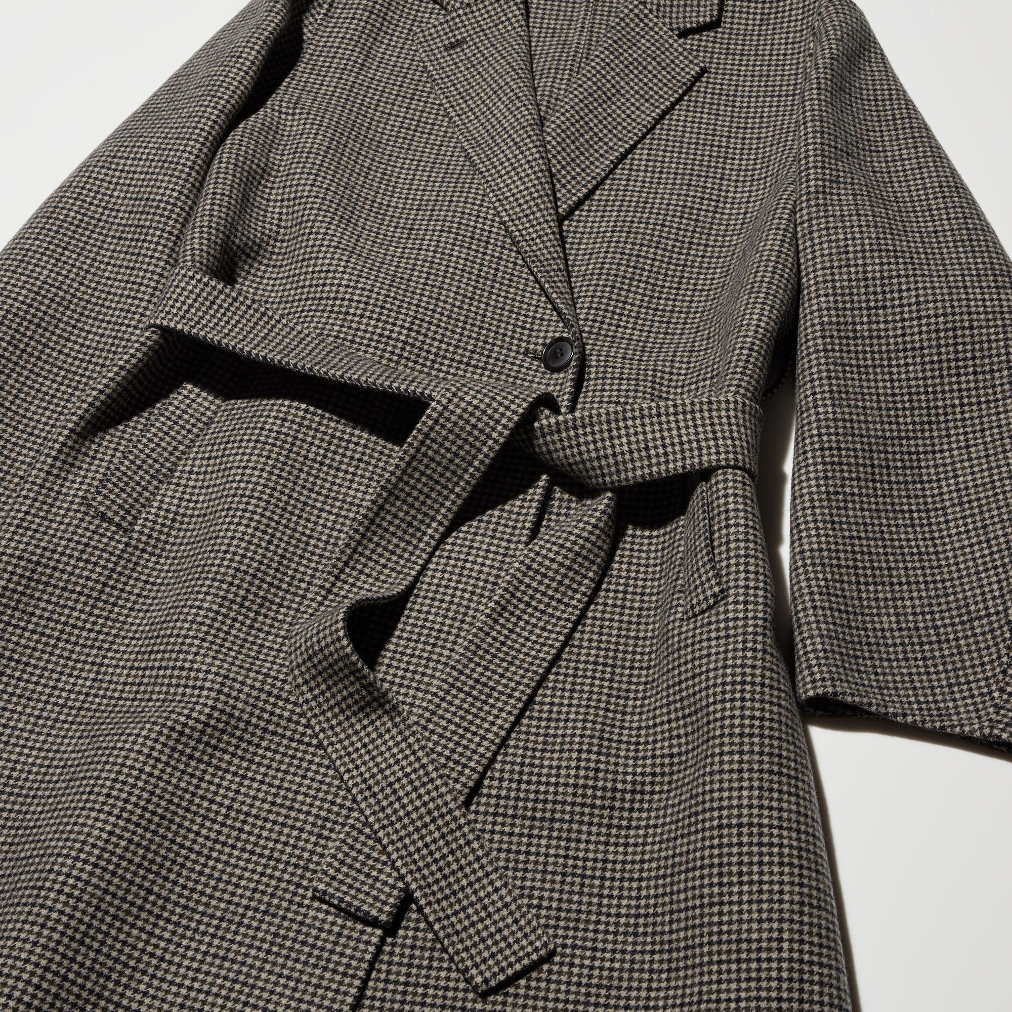 Women's Double Face Relaxed Long Coat | Pattern | UNIQLO US