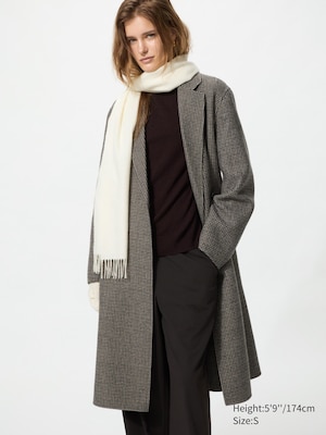 Double Face Relaxed Long Coat | Pattern