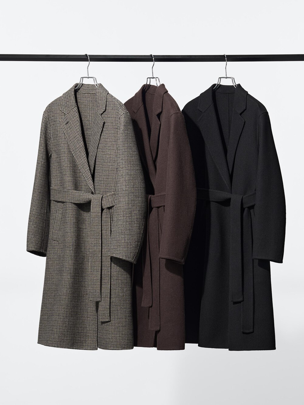 Женские куртки Uniqlo Double Face Relaxed Long Coat Pattern — фото 5