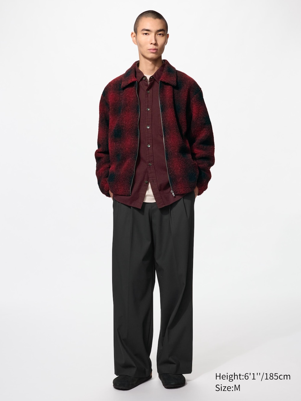 Uniqlo Pile Lined Fleece Blouson Print — фото 2