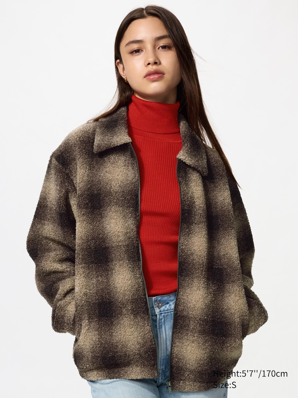 Uniqlo Pile Lined Fleece Blouson Print — фото 3