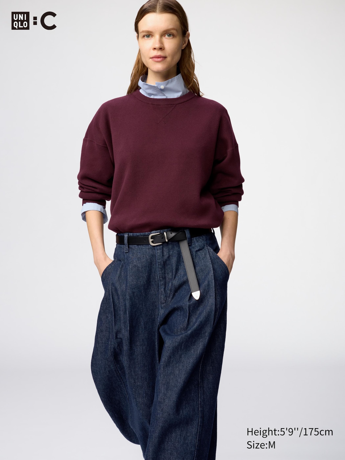 Ремень Uniqlo Italian Leather Long Belt, цвет: Чёрный — фото 3