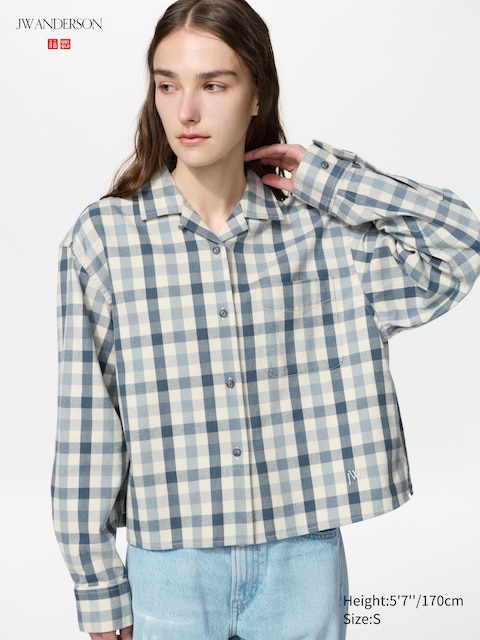 Рубашки Uniqlo Flannel Boxy Shirt Check