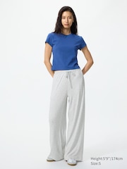 Ribbed Wide Easy Pants | Tall