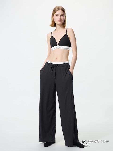 Uniqlo Ribbed Wide Easy Pants | Tall
