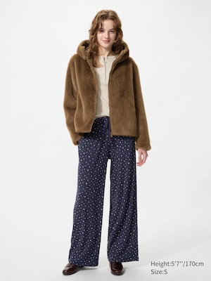 Ribbed Wide Easy Pants | Flower | Tall