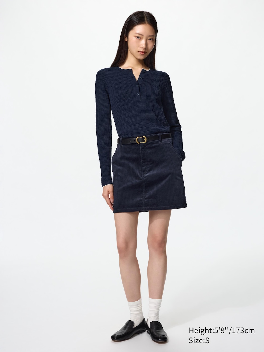 Женские свитеры Uniqlo Merino Blend Henley Neck Sweater — фото 2