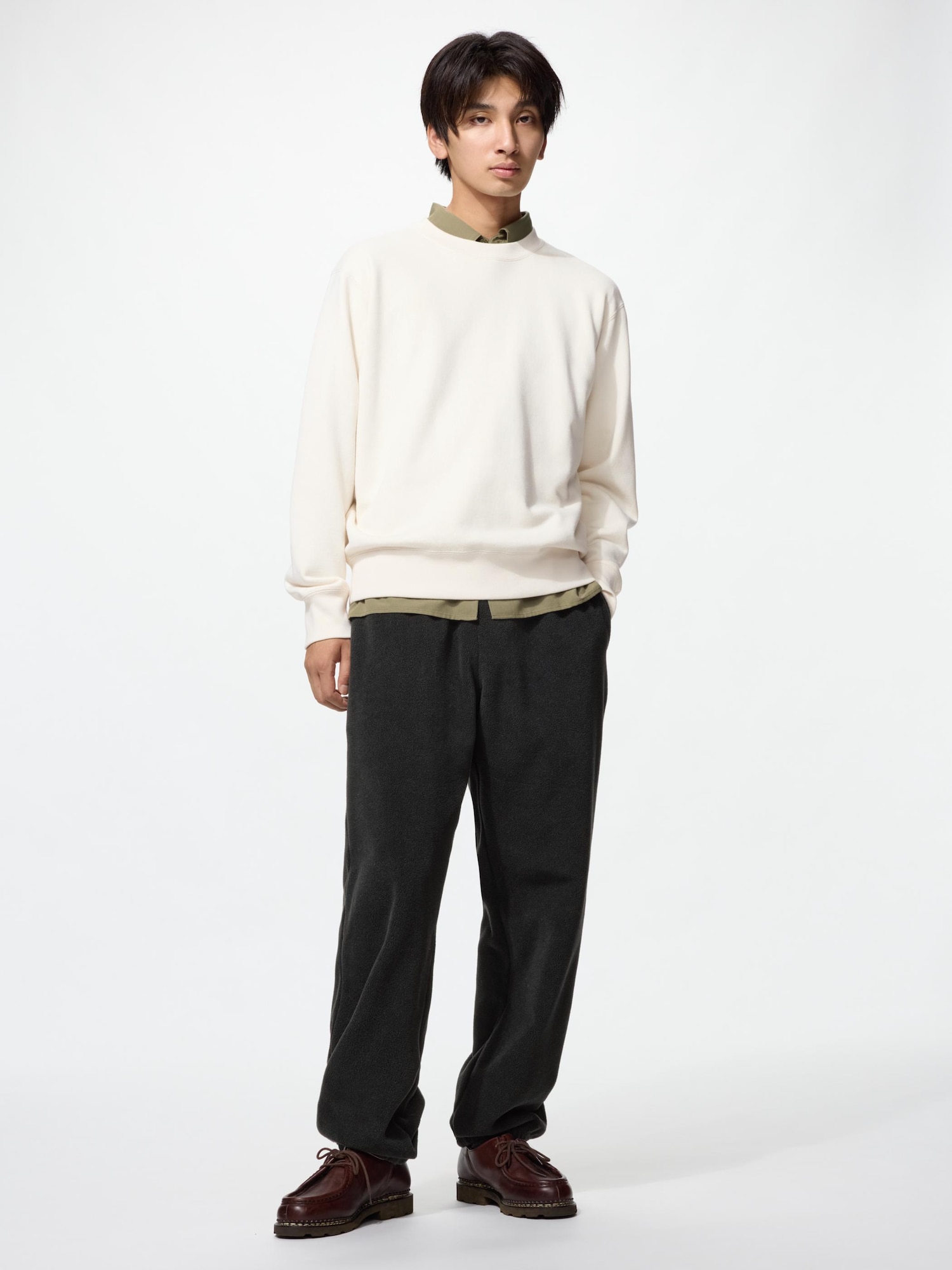 Uniqlo Men's Fleece Jogger Pants, Black, Xs