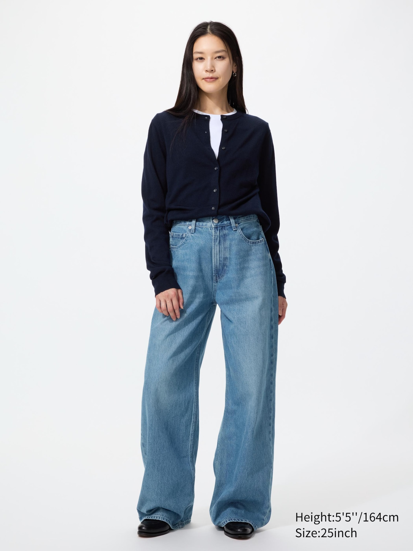 Женские джинсы Uniqlo High Rise Wide Jeans Recycled — фото 1