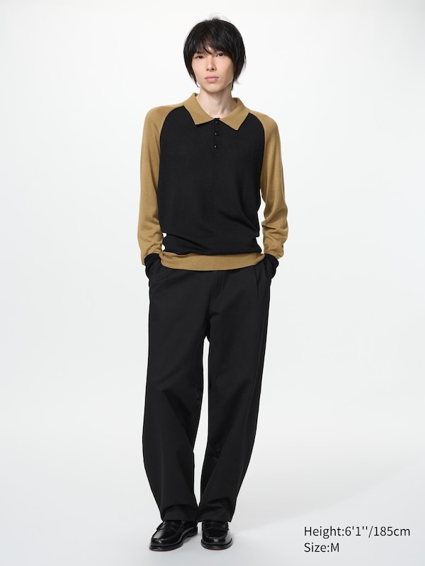 3D Knit Polo Sweater