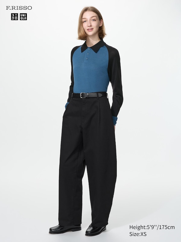 3D Knit Polo Sweater