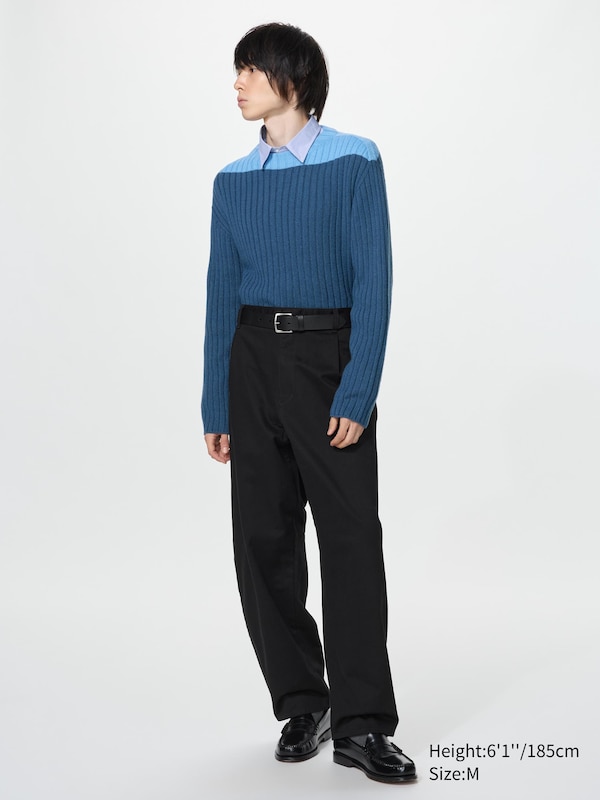 3D Knit Boat Neck Sweater
