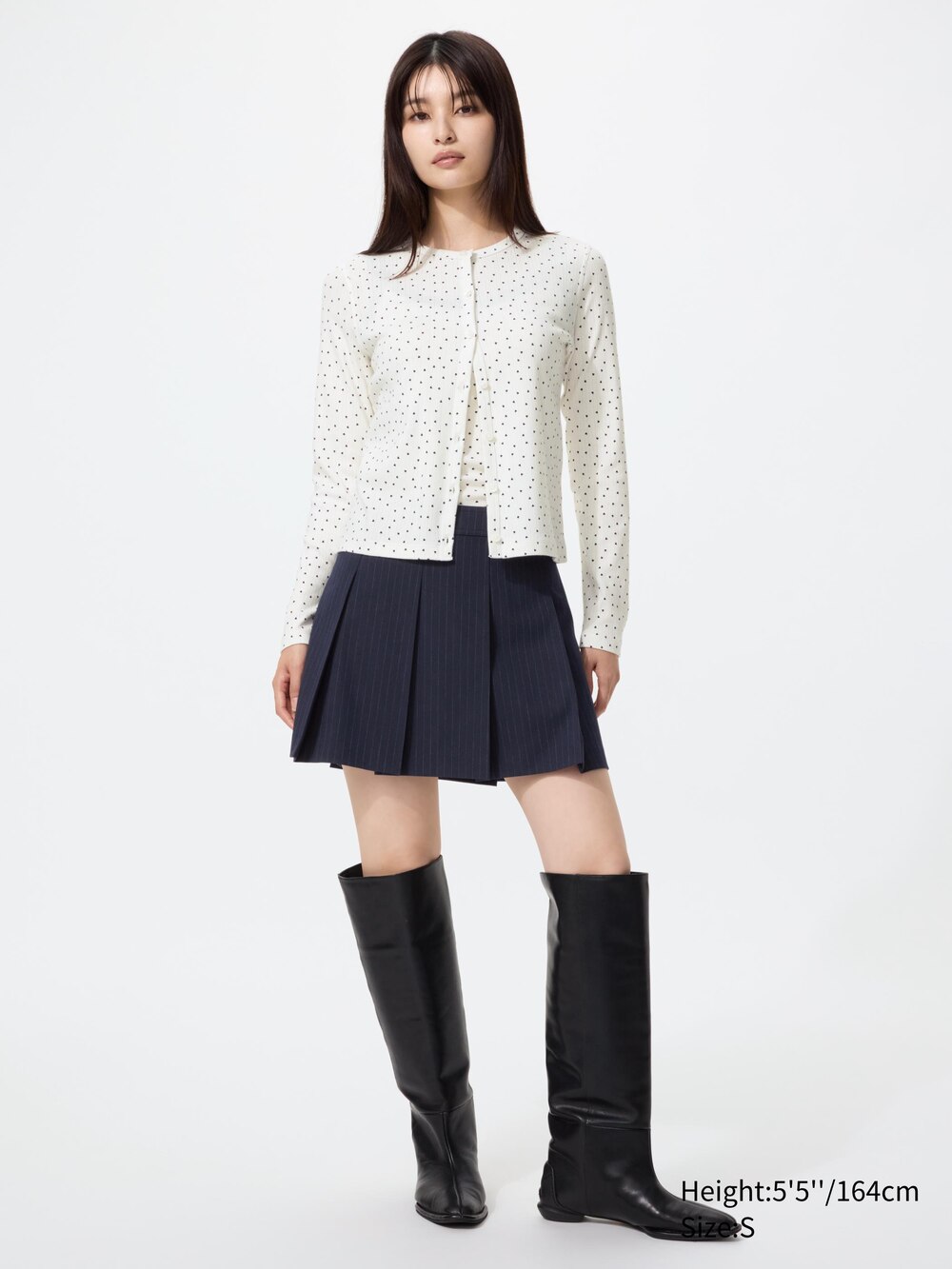 Uniqlo Pointelle Cardigan | Heart — фото 2