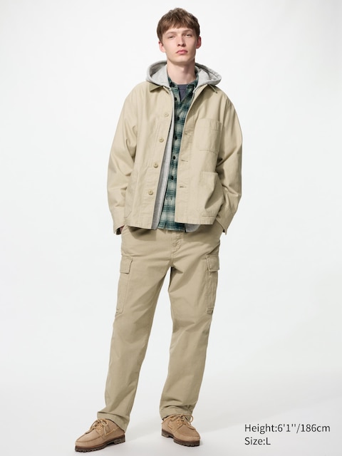Мужские брюки Uniqlo Cargo, цвет: Бежевый