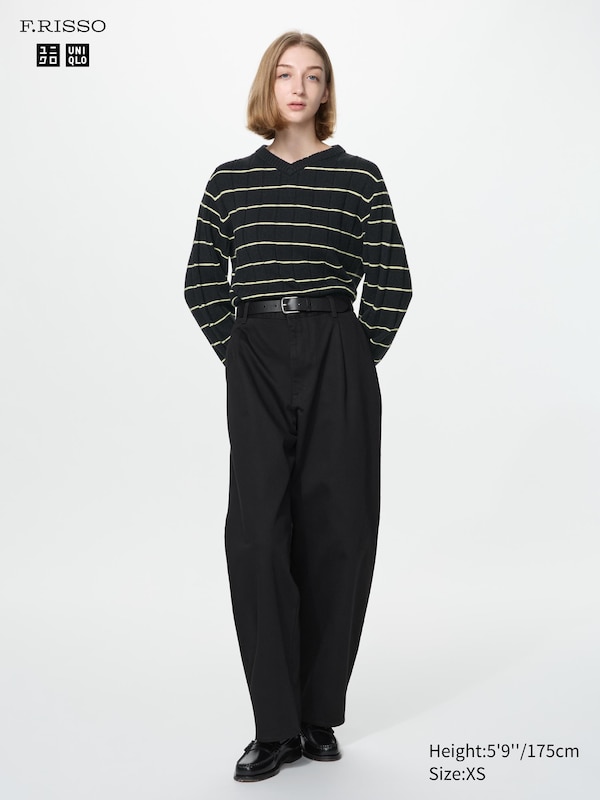 3D Knit V-Neck Sweater