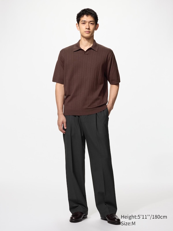 Knitted Skipper Polo Sweater | Short Sleeve | Washable
