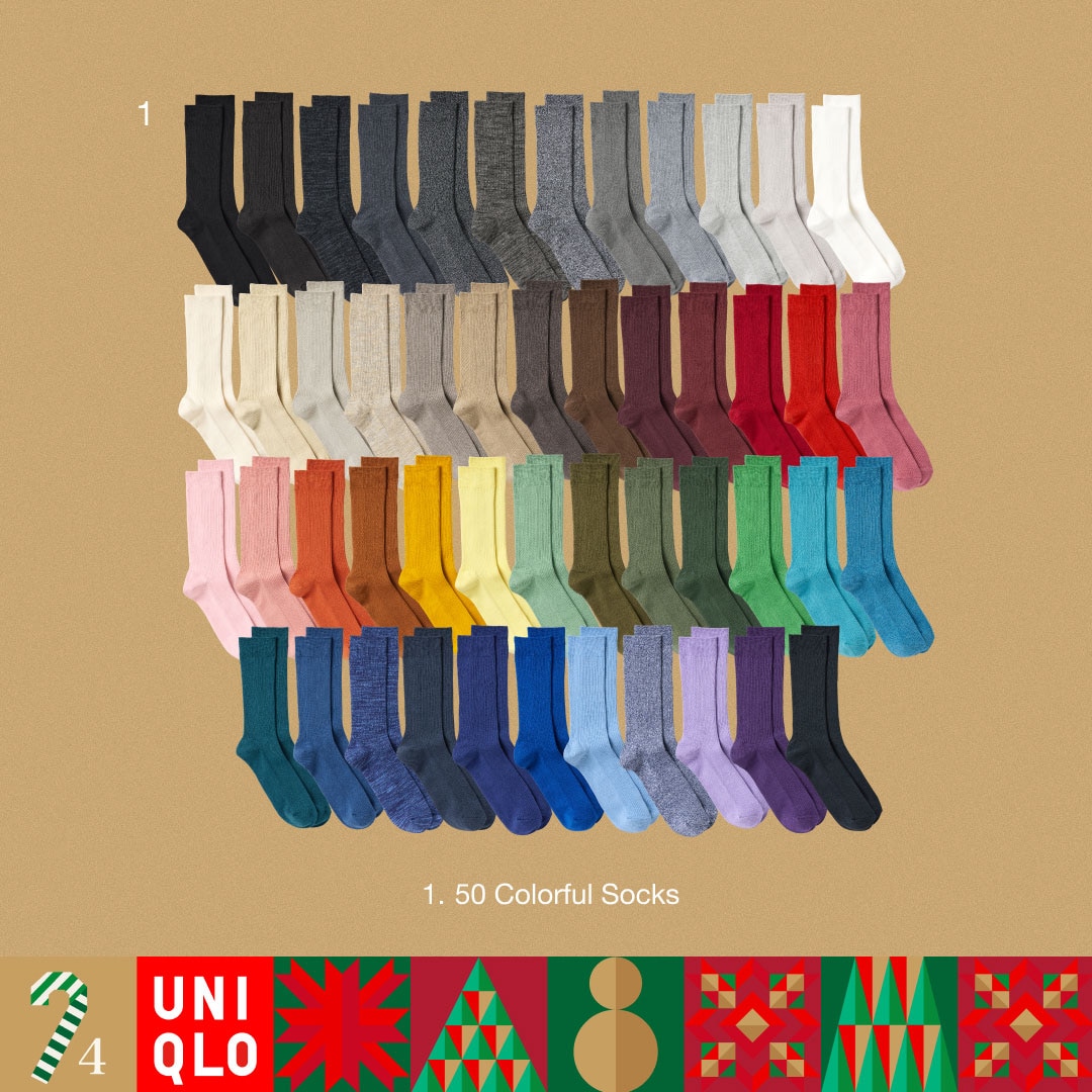 50  Coloful Sock Collection