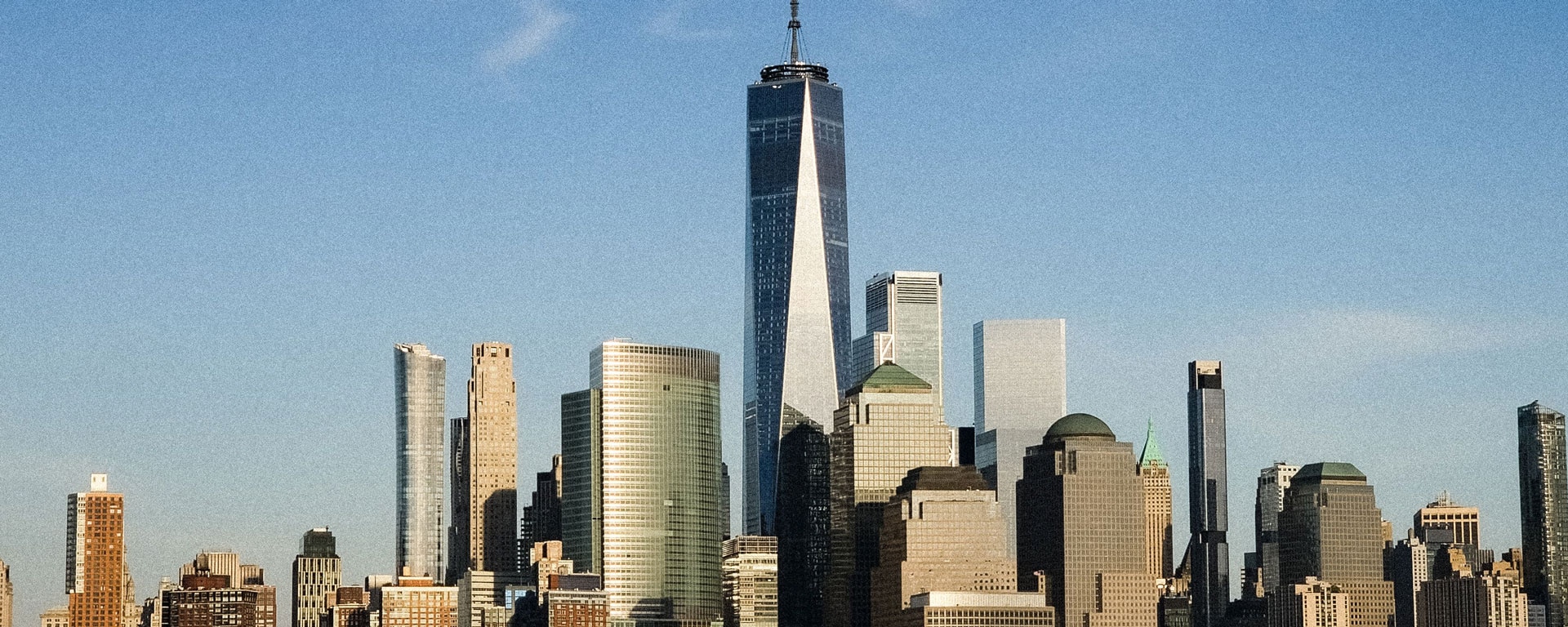 Skyline view of the World Trade Center