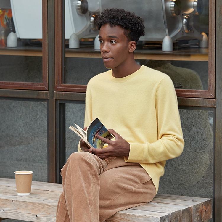 Get our 100% Cashmere Crew Neck Sweater for less, today only!