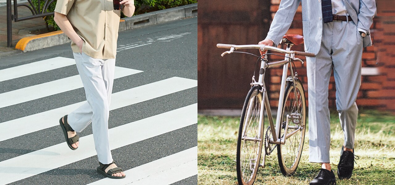 ULTRA LIGHT PANTS: SEERSUCKER image 1