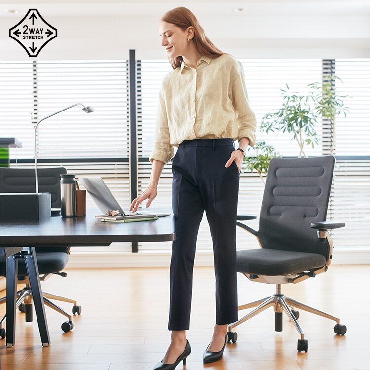 Smart 2-Way Stretch Ankle Pants image 1