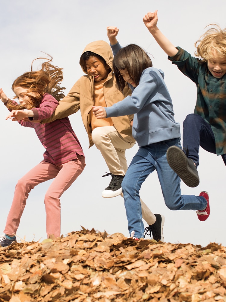 Super stretchy and light fabric that moves with your kid.