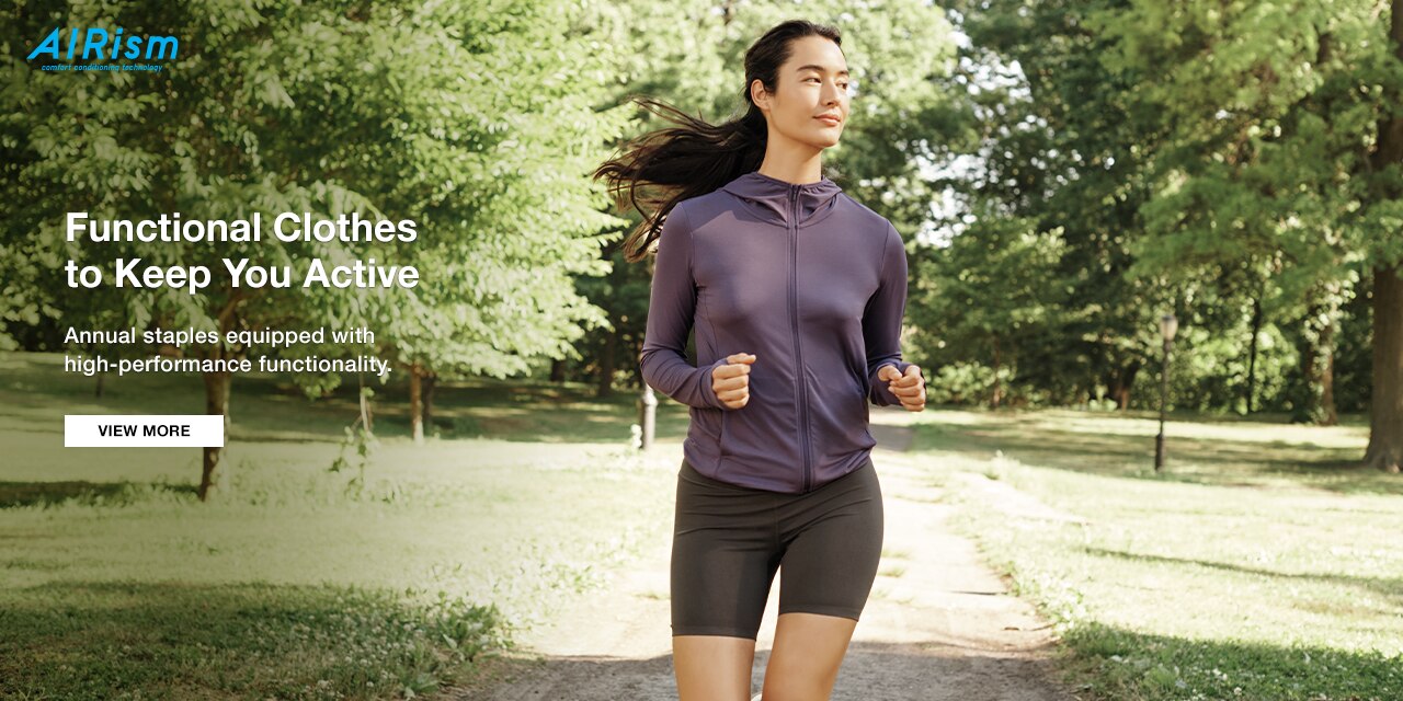 Functional clothes to keep you active.