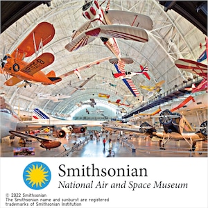 An artwork of The Smithsonian National Air and Space Museum
