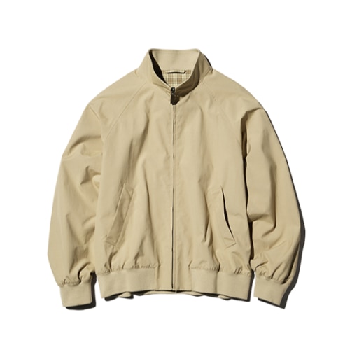 Beige stand collar jacket