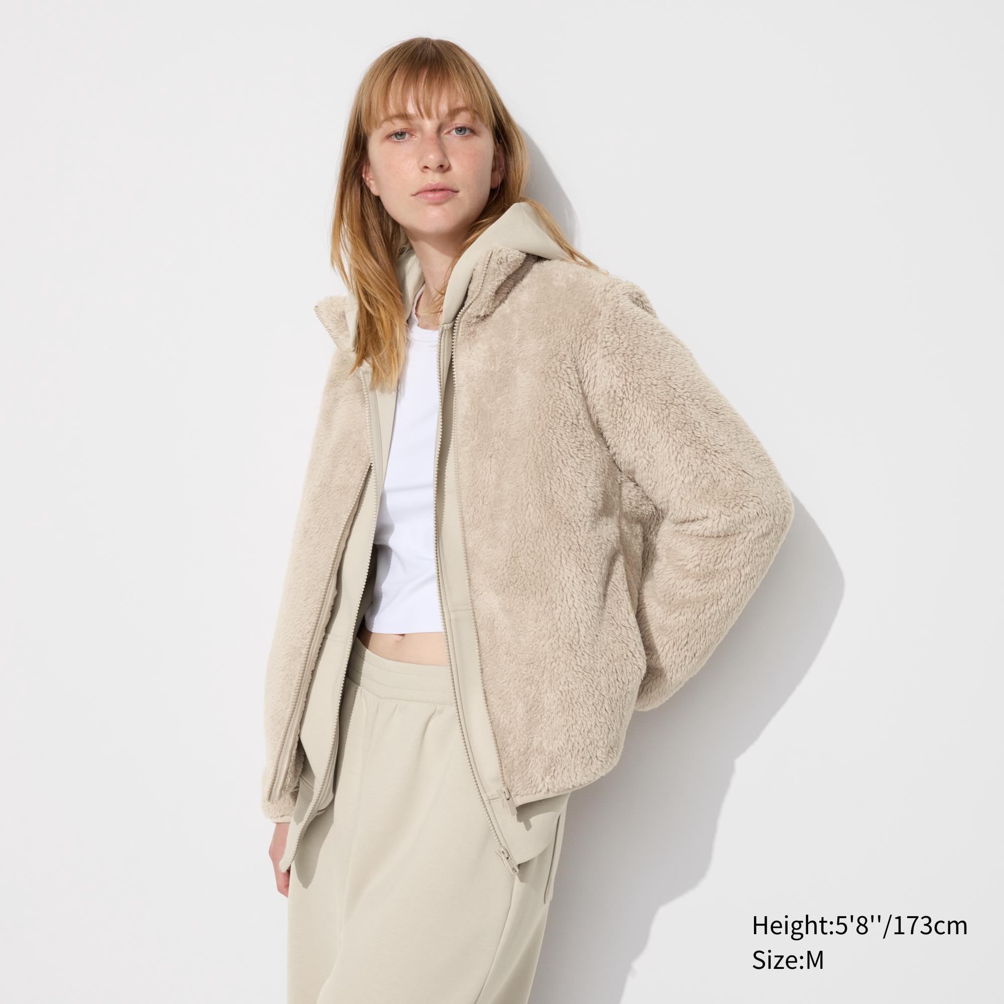 uniqlo womens fluffy jacket