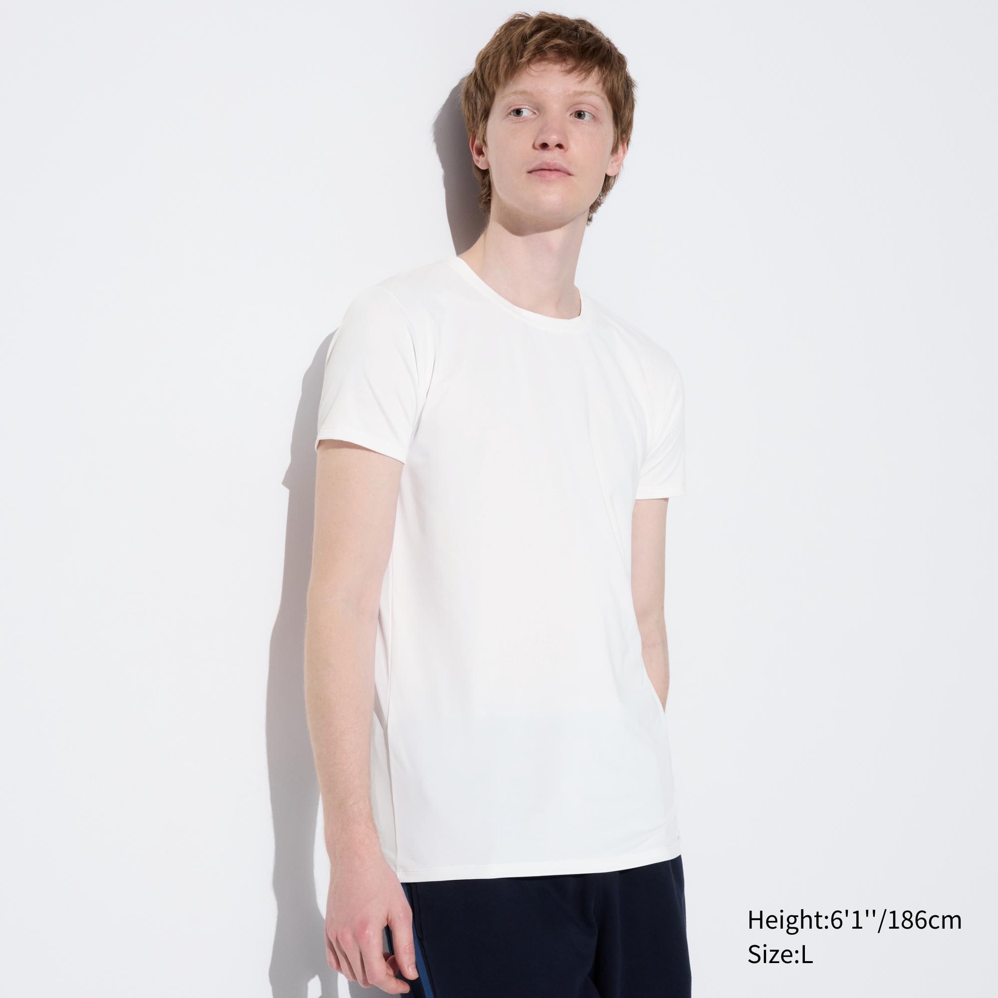 Uniqlo plain white shirt Mens Fashion Tops  Sets Tshirts  Polo Shirts  on Carousell