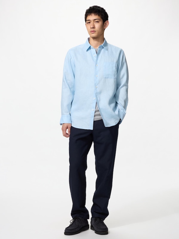 Áo Sơ Mi Vải Linen Cao Cấp Dài Tay