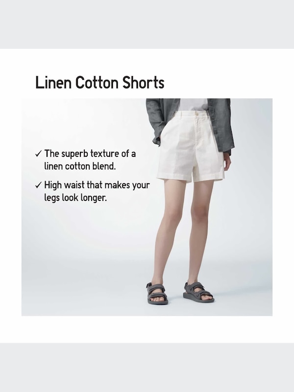 Quần Short Vải Linen Cotton