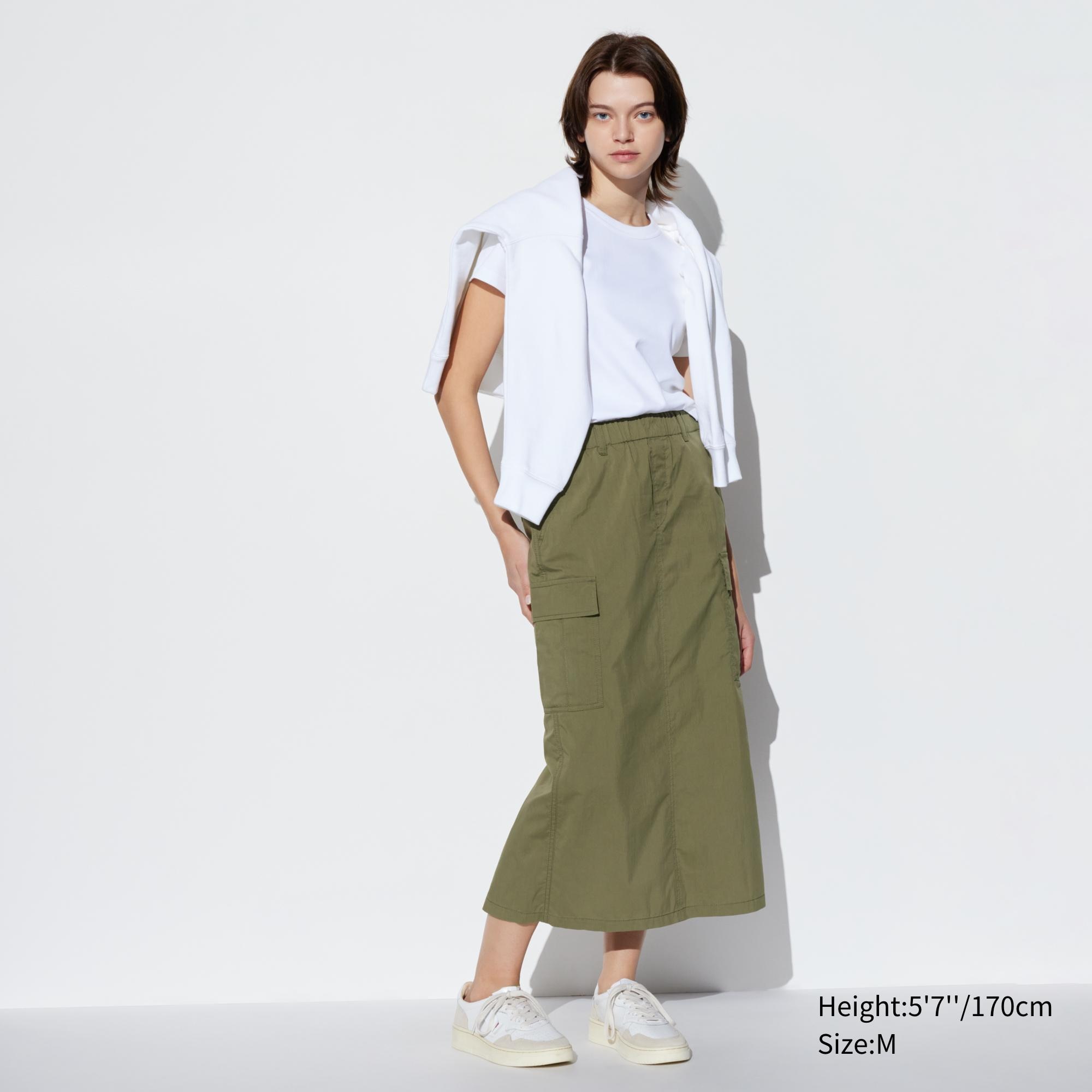 Chân váy jean 2hand Uniqlo màu trắng size L | Shopee Việt Nam